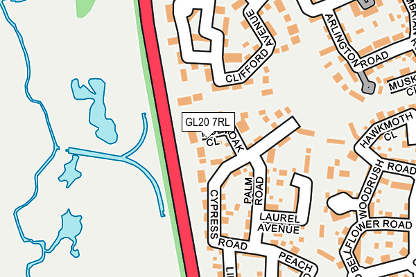 GL20 7RL map - OS OpenMap – Local (Ordnance Survey) GL20 7RL map - OS OpenMap – Local (Ordnance Survey)