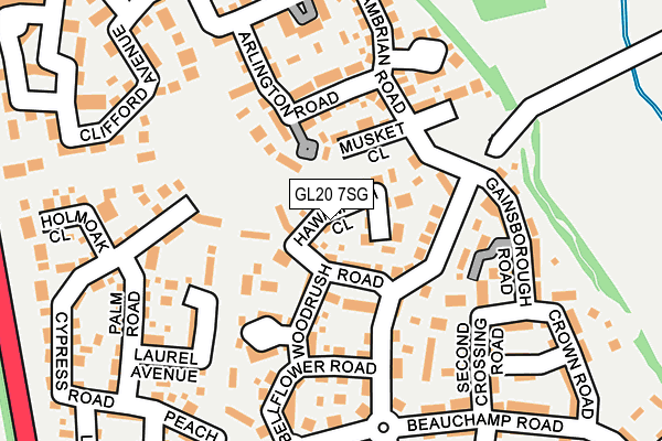 GL20 7SG map - OS OpenMap – Local (Ordnance Survey) GL20 7SG map - OS OpenMap – Local (Ordnance Survey)