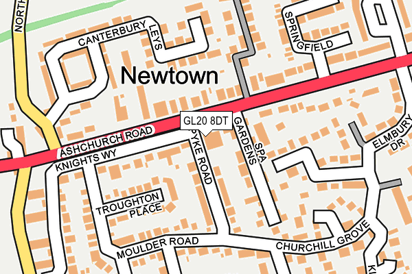 GL20 8DT map - OS OpenMap – Local (Ordnance Survey) GL20 8DT map - OS OpenMap – Local (Ordnance Survey)
