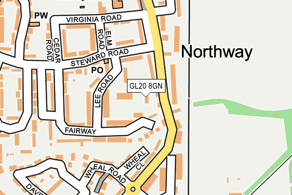 GL20 8GN map - OS OpenMap – Local (Ordnance Survey) GL20 8GN map - OS OpenMap – Local (Ordnance Survey)