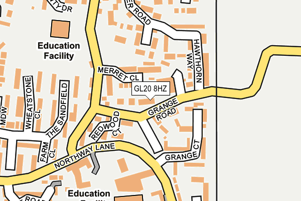 GL20 8HZ map - OS OpenMap – Local (Ordnance Survey) GL20 8HZ map - OS OpenMap – Local (Ordnance Survey)