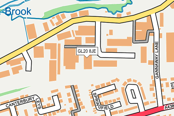 GL20 8JE map - OS OpenMap – Local (Ordnance Survey) GL20 8JE map - OS OpenMap – Local (Ordnance Survey)