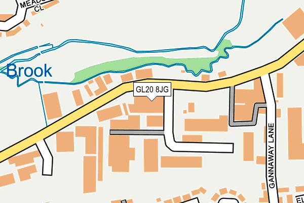 GL20 8JG map - OS OpenMap – Local (Ordnance Survey) GL20 8JG map - OS OpenMap – Local (Ordnance Survey)
