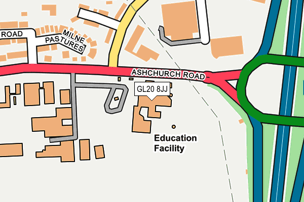 GL20 8JJ map - OS OpenMap – Local (Ordnance Survey) GL20 8JJ map - OS OpenMap – Local (Ordnance Survey)