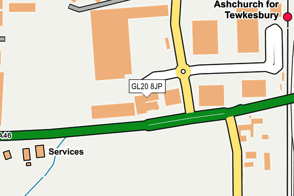 GL20 8JP map - OS OpenMap – Local (Ordnance Survey) GL20 8JP map - OS OpenMap – Local (Ordnance Survey)