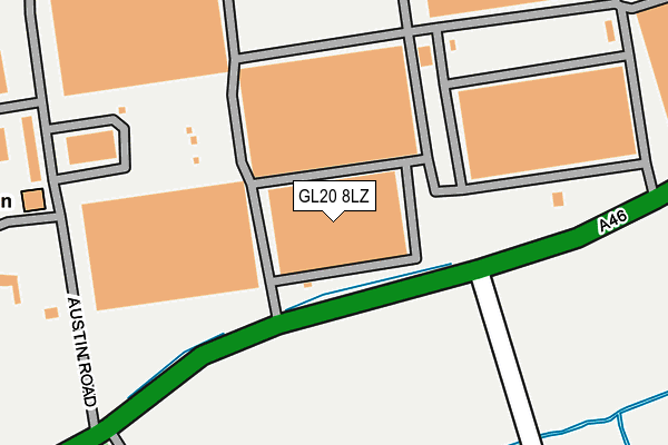 GL20 8LZ map - OS OpenMap – Local (Ordnance Survey) GL20 8LZ map - OS OpenMap – Local (Ordnance Survey)