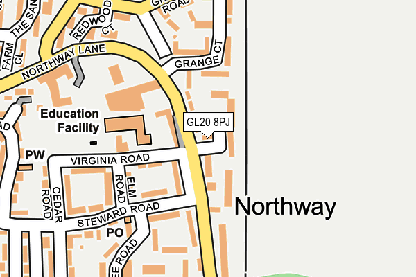 GL20 8PJ map - OS OpenMap – Local (Ordnance Survey) GL20 8PJ map - OS OpenMap – Local (Ordnance Survey)