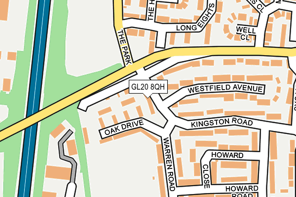 GL20 8QH map - OS OpenMap – Local (Ordnance Survey) GL20 8QH map - OS OpenMap – Local (Ordnance Survey)