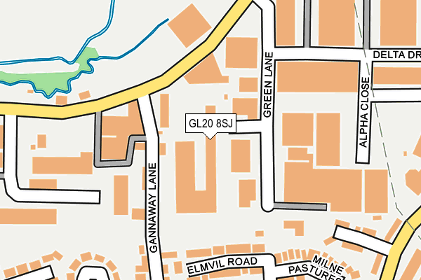 GL20 8SJ map - OS OpenMap – Local (Ordnance Survey) GL20 8SJ map - OS OpenMap – Local (Ordnance Survey)