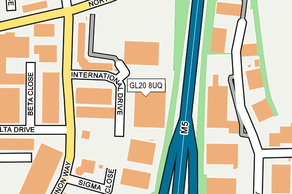 GL20 8UQ map - OS OpenMap – Local (Ordnance Survey) GL20 8UQ map - OS OpenMap – Local (Ordnance Survey)