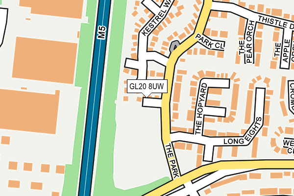 GL20 8UW map - OS OpenMap – Local (Ordnance Survey) GL20 8UW map - OS OpenMap – Local (Ordnance Survey)