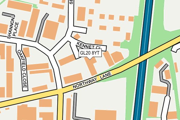 GL20 8YT map - OS OpenMap – Local (Ordnance Survey) GL20 8YT map - OS OpenMap – Local (Ordnance Survey)
