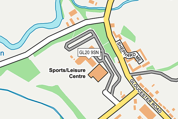GL20 9SN map - OS OpenMap – Local (Ordnance Survey) GL20 9SN map - OS OpenMap – Local (Ordnance Survey)