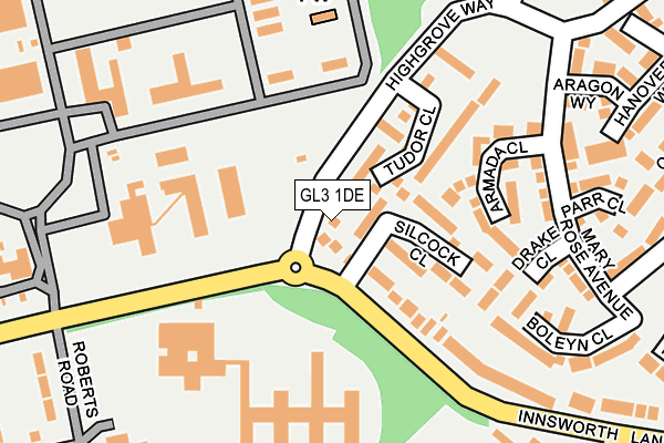 GL3 1DE map - OS OpenMap – Local (Ordnance Survey) GL3 1DE map - OS OpenMap – Local (Ordnance Survey)