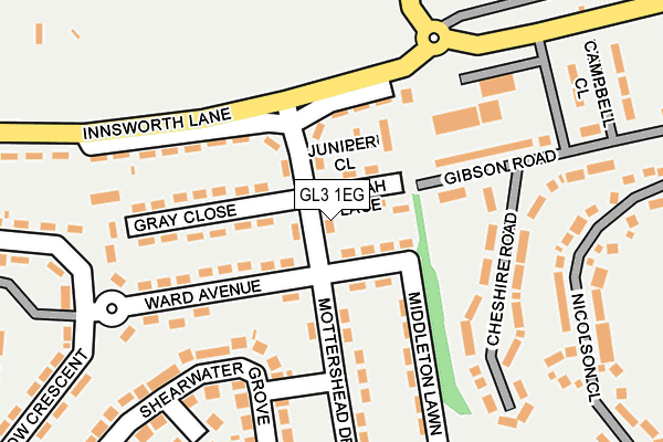 GL3 1EG map - OS OpenMap – Local (Ordnance Survey) GL3 1EG map - OS OpenMap – Local (Ordnance Survey)