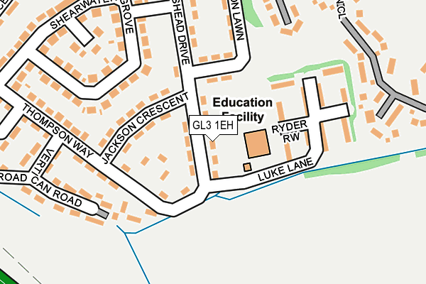 GL3 1EH map - OS OpenMap – Local (Ordnance Survey) GL3 1EH map - OS OpenMap – Local (Ordnance Survey)