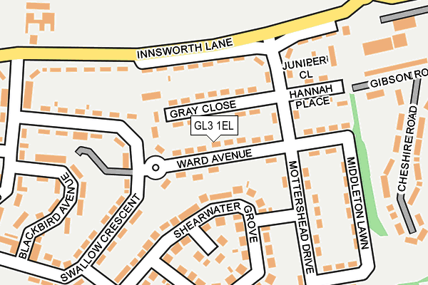 GL3 1EL map - OS OpenMap – Local (Ordnance Survey) GL3 1EL map - OS OpenMap – Local (Ordnance Survey)