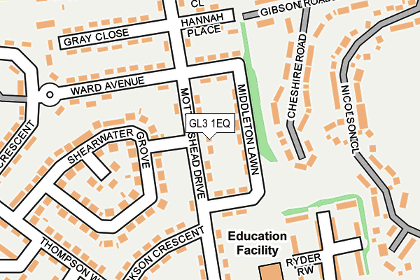 GL3 1EQ map - OS OpenMap – Local (Ordnance Survey) GL3 1EQ map - OS OpenMap – Local (Ordnance Survey)