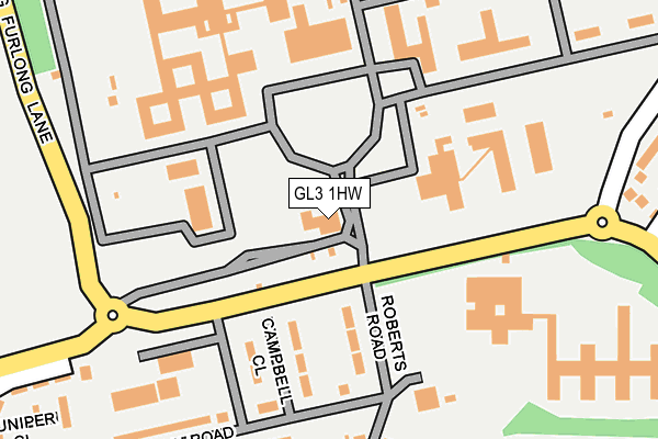 GL3 1HW map - OS OpenMap – Local (Ordnance Survey) GL3 1HW map - OS OpenMap – Local (Ordnance Survey)