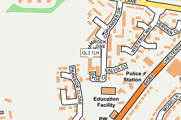 GL3 1LH map - OS OpenMap – Local (Ordnance Survey) GL3 1LH map - OS OpenMap – Local (Ordnance Survey)