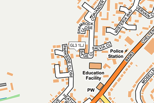 GL3 1LJ map - OS OpenMap – Local (Ordnance Survey) GL3 1LJ map - OS OpenMap – Local (Ordnance Survey)