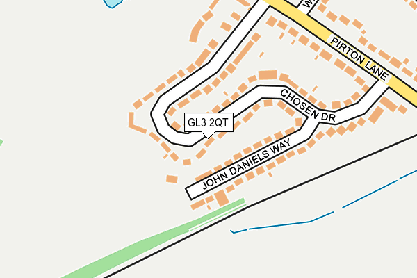 GL3 2QT map - OS OpenMap – Local (Ordnance Survey) GL3 2QT map - OS OpenMap – Local (Ordnance Survey)