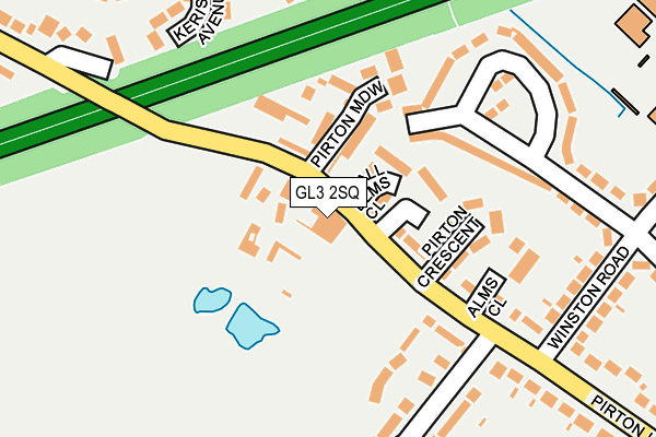 GL3 2SQ map - OS OpenMap – Local (Ordnance Survey) GL3 2SQ map - OS OpenMap – Local (Ordnance Survey)