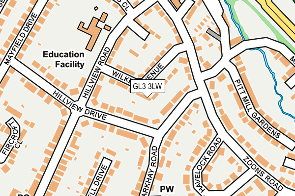GL3 3LW map - OS OpenMap – Local (Ordnance Survey) GL3 3LW map - OS OpenMap – Local (Ordnance Survey)
