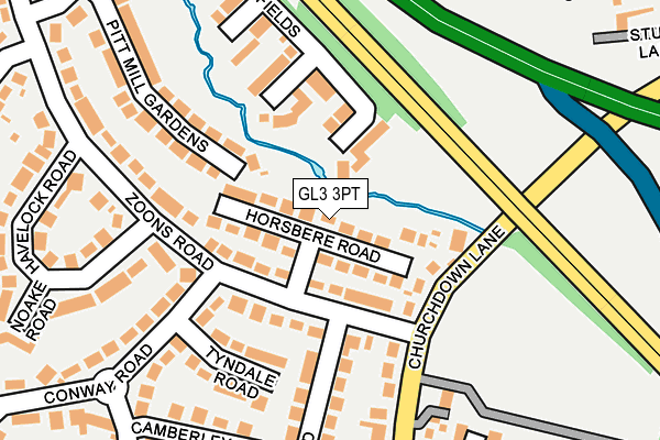 GL3 3PT map - OS OpenMap – Local (Ordnance Survey) GL3 3PT map - OS OpenMap – Local (Ordnance Survey)