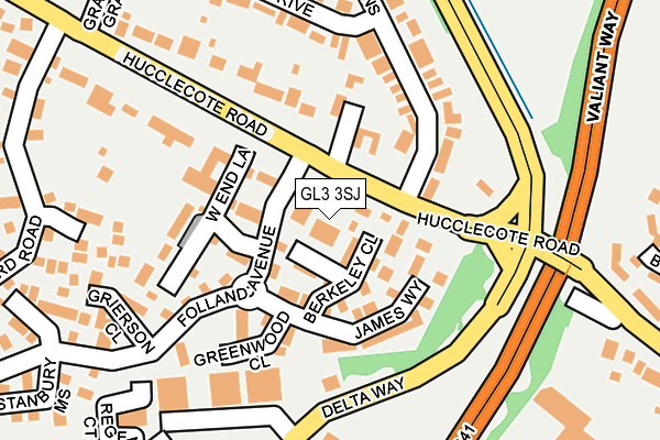 GL3 3SJ map - OS OpenMap – Local (Ordnance Survey) GL3 3SJ map - OS OpenMap – Local (Ordnance Survey)
