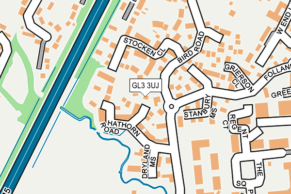 GL3 3UJ map - OS OpenMap – Local (Ordnance Survey) GL3 3UJ map - OS OpenMap – Local (Ordnance Survey)