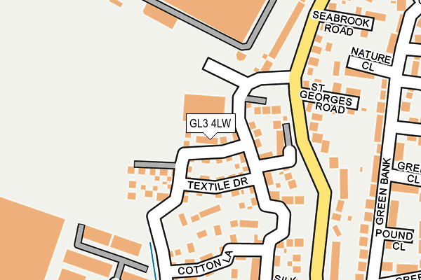 GL3 4LW map - OS OpenMap – Local (Ordnance Survey) GL3 4LW map - OS OpenMap – Local (Ordnance Survey)