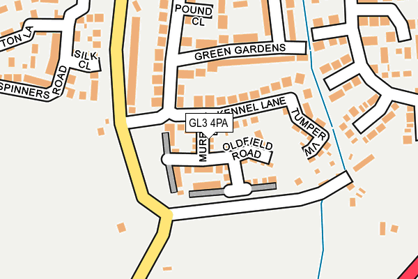 GL3 4PA map - OS OpenMap – Local (Ordnance Survey) GL3 4PA map - OS OpenMap – Local (Ordnance Survey)