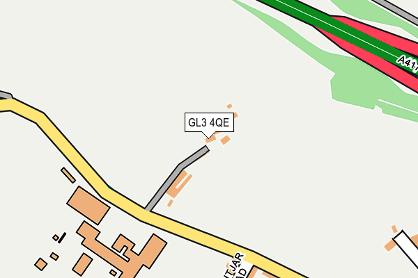 GL3 4QE map - OS OpenMap – Local (Ordnance Survey) GL3 4QE map - OS OpenMap – Local (Ordnance Survey)