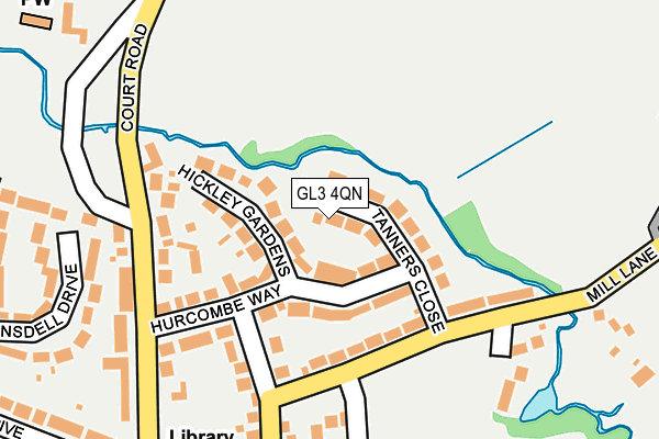 GL3 4QN map - OS OpenMap – Local (Ordnance Survey) GL3 4QN map - OS OpenMap – Local (Ordnance Survey)