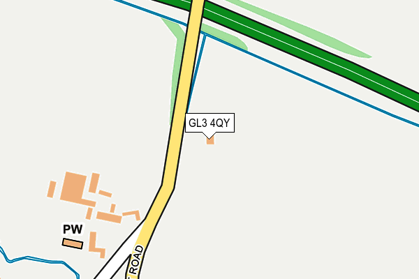 GL3 4QY map - OS OpenMap – Local (Ordnance Survey) GL3 4QY map - OS OpenMap – Local (Ordnance Survey)
