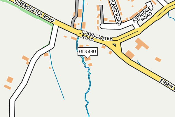GL3 4SU map - OS OpenMap – Local (Ordnance Survey) GL3 4SU map - OS OpenMap – Local (Ordnance Survey)