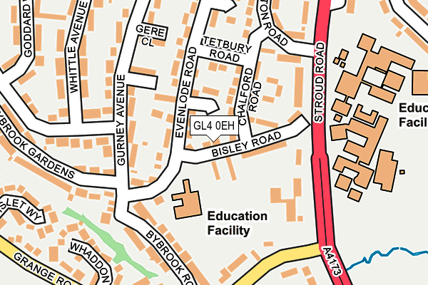 GL4 0EH map - OS OpenMap – Local (Ordnance Survey) GL4 0EH map - OS OpenMap – Local (Ordnance Survey)
