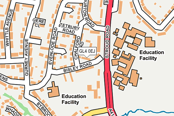 GL4 0EJ map - OS OpenMap – Local (Ordnance Survey) GL4 0EJ map - OS OpenMap – Local (Ordnance Survey)