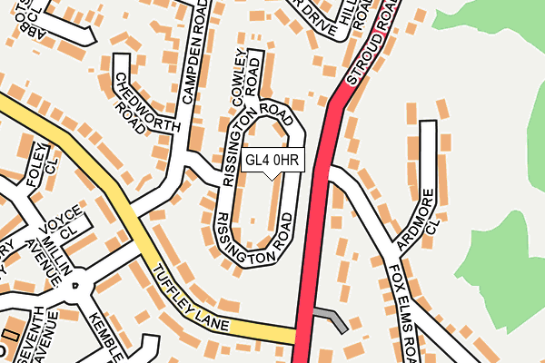GL4 0HR map - OS OpenMap – Local (Ordnance Survey) GL4 0HR map - OS OpenMap – Local (Ordnance Survey)