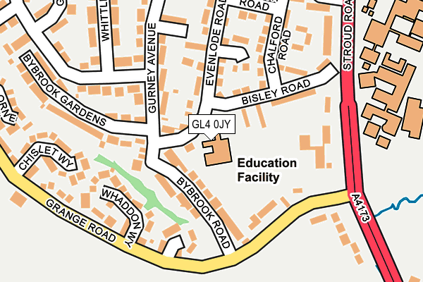 GL4 0JY map - OS OpenMap – Local (Ordnance Survey) GL4 0JY map - OS OpenMap – Local (Ordnance Survey)