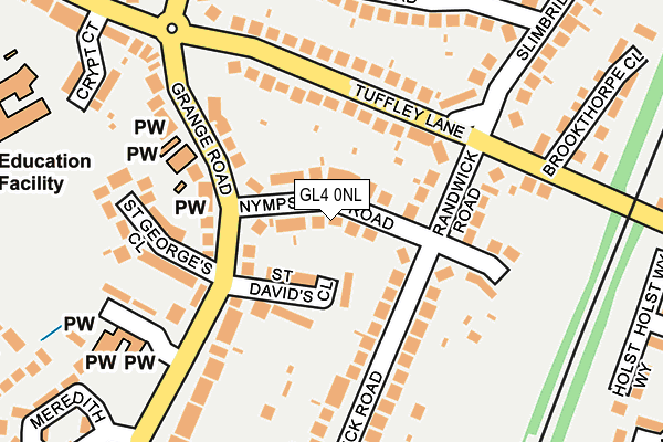 GL4 0NL map - OS OpenMap – Local (Ordnance Survey) GL4 0NL map - OS OpenMap – Local (Ordnance Survey)