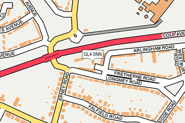 GL4 0NN map - OS OpenMap – Local (Ordnance Survey) GL4 0NN map - OS OpenMap – Local (Ordnance Survey)