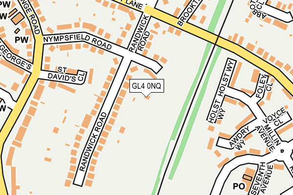 GL4 0NQ map - OS OpenMap – Local (Ordnance Survey) GL4 0NQ map - OS OpenMap – Local (Ordnance Survey)