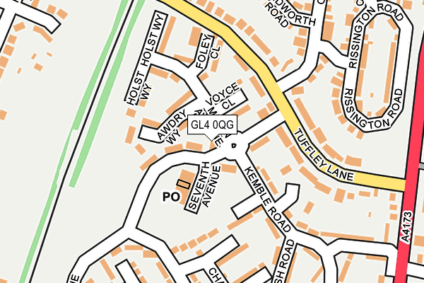 GL4 0QG map - OS OpenMap – Local (Ordnance Survey) GL4 0QG map - OS OpenMap – Local (Ordnance Survey)