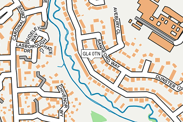 GL4 0TN map - OS OpenMap – Local (Ordnance Survey) GL4 0TN map - OS OpenMap – Local (Ordnance Survey)