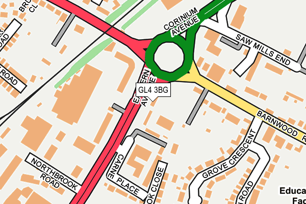 GL4 3BG map - OS OpenMap – Local (Ordnance Survey) GL4 3BG map - OS OpenMap – Local (Ordnance Survey)