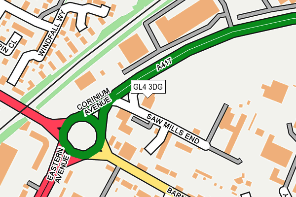 GL4 3DG map - OS OpenMap – Local (Ordnance Survey) GL4 3DG map - OS OpenMap – Local (Ordnance Survey)