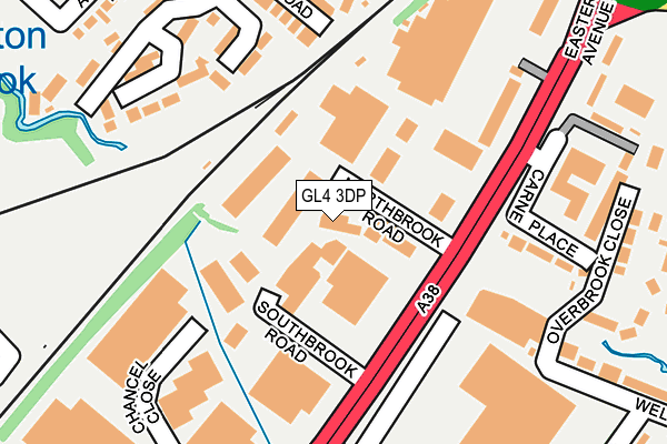 GL4 3DP map - OS OpenMap – Local (Ordnance Survey) GL4 3DP map - OS OpenMap – Local (Ordnance Survey)
