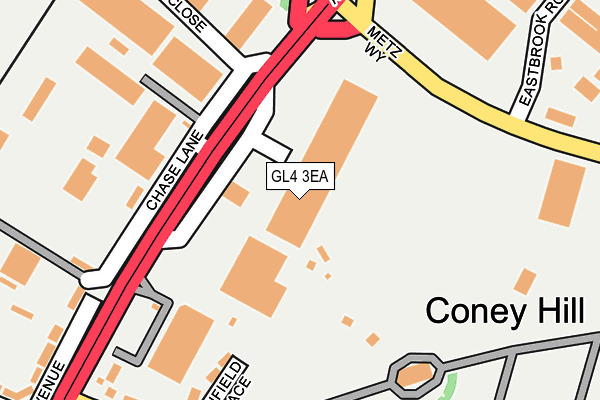 GL4 3EA map - OS OpenMap – Local (Ordnance Survey) GL4 3EA map - OS OpenMap – Local (Ordnance Survey)
